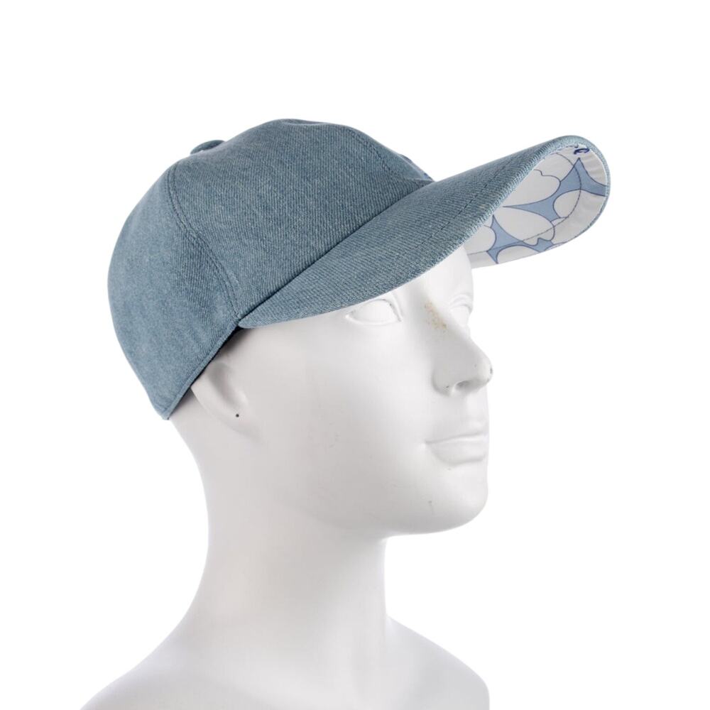 Chanel Interlocking CC Blue Denim Baseball Cap One size - Picture 2 of 2